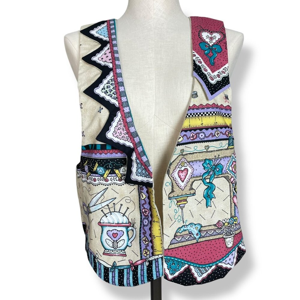 Daisy Kingdom Vest Sewing Pattern Vintage Handmade Seamstress Teacher Artsy Twee